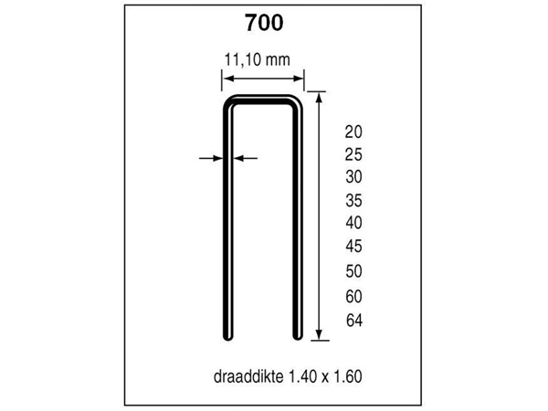 Dutack Nieten 700