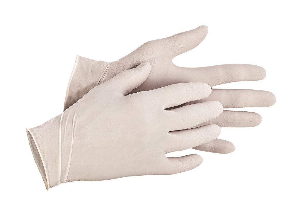 CERVA Wegwerphandschoen latex Loon maat 8 | Mtools