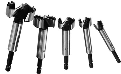 7Industries Forstnerborenset 1/4 inch 5 delig | Mtools