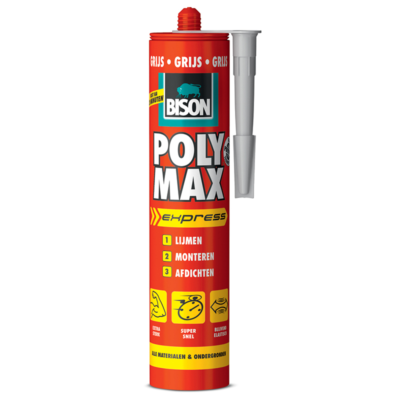 Bison Poly Max Express 425 G Grijs | Mtools
