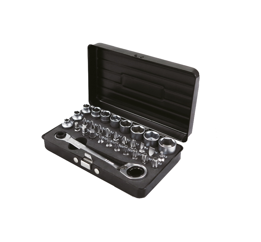7Industries Bit/dopsleutelset 31 delig met ratel (compacte uitvoering) | Mtools