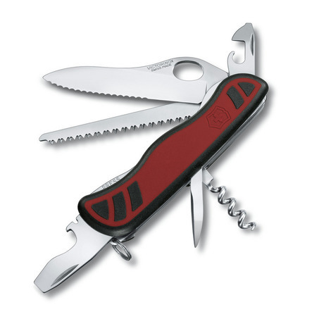 Victorinox Forester One Hand gekarteld rood met softgrip | Mtools