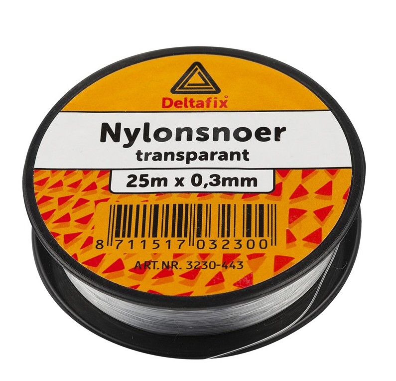 NYLON SNOER TRANSPARANT 1 MM DIK / 25 MTR LANG | Mtools