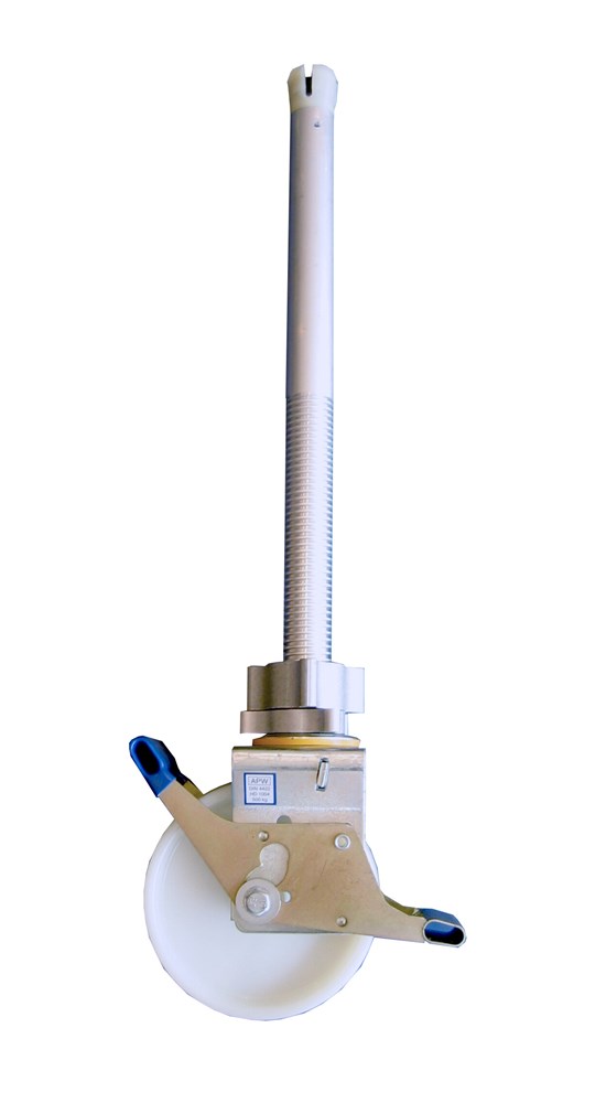 4tecx Nylon wiel rolsteiger dubbel pedaal per stuk spindel 200mm | Mtools