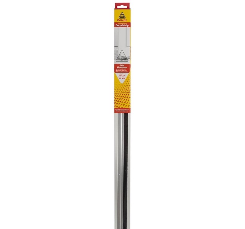 DORPELSTRIP MET BORSTEL ALUMINIUM 110CM. | Mtools