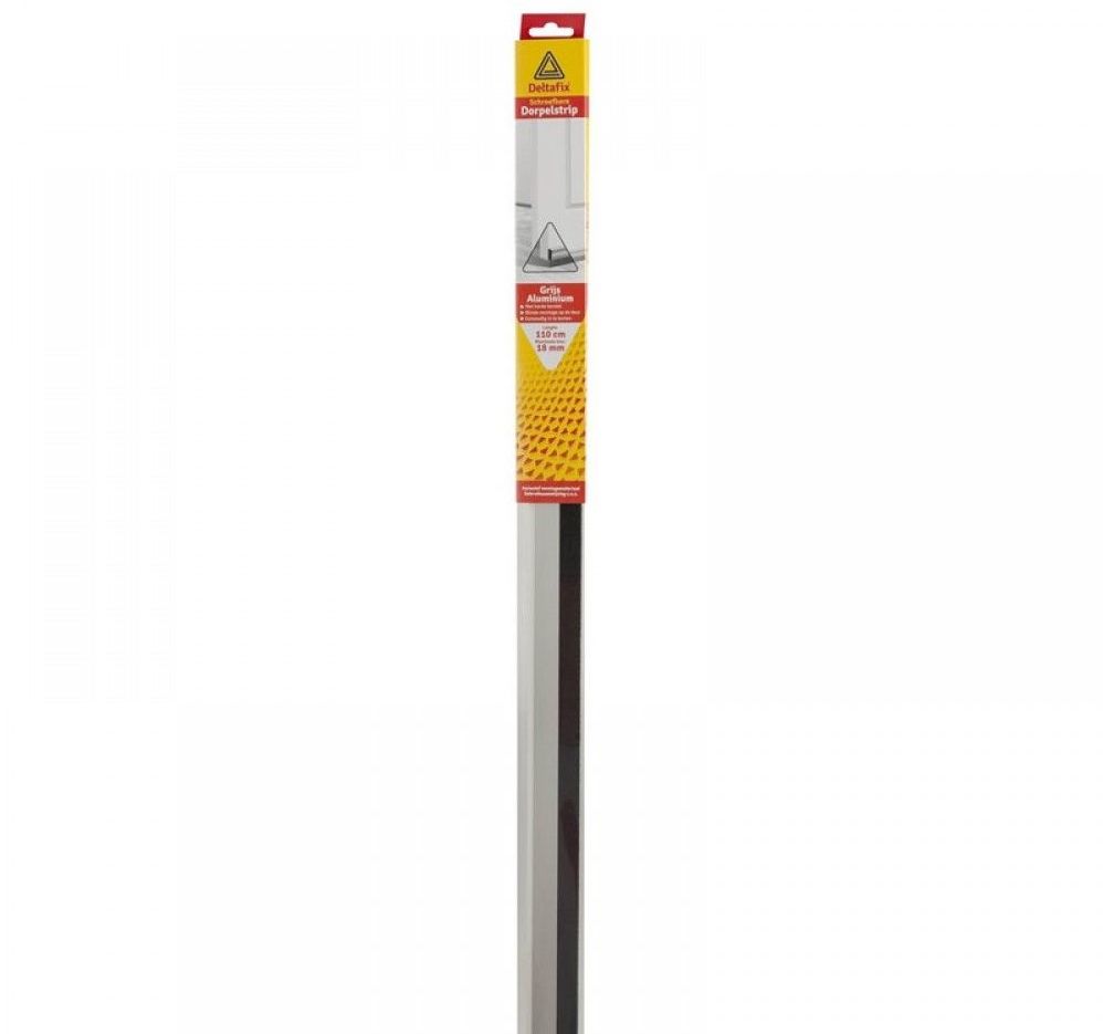 DORPELSTRIP (LUXE) MET BORSTEL ALUMINIUM, BLINDE BEVESTIGING 110CM. | Mtools
