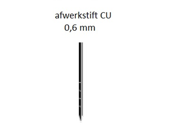 Dutack Stift 0,6 x 12 mm. Koper | Mtools