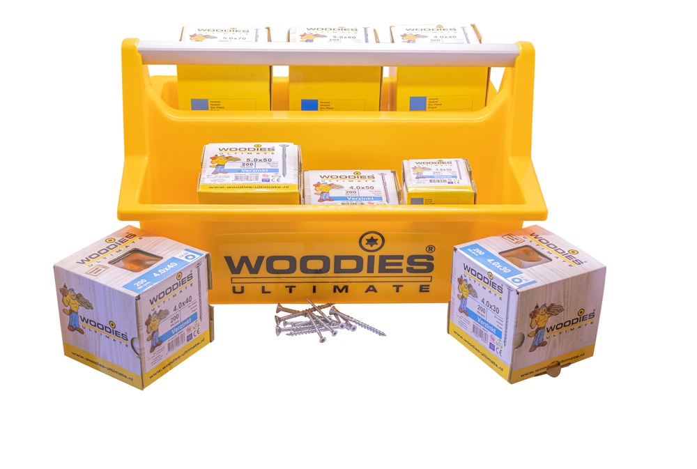 Woodies Ultimate draagkist inclusief 3000 schroeven verzinkt | Mtools
