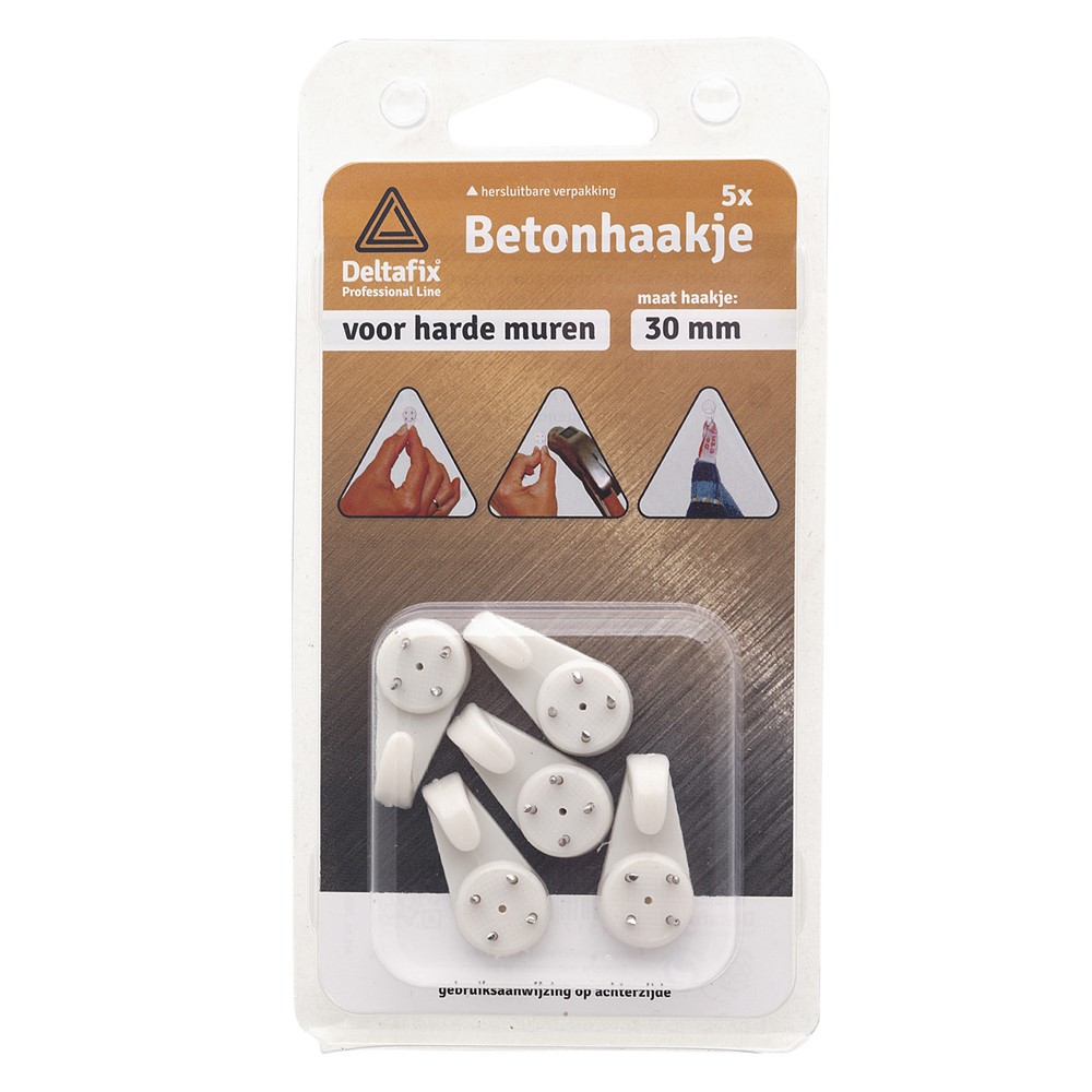 BETONHAAKJES WIT 35 MM 4 ST. | Mtools
