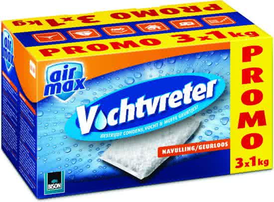 Bison Vochtvreter Airmax Navulzak Neutraal 3x1kg | Mtools