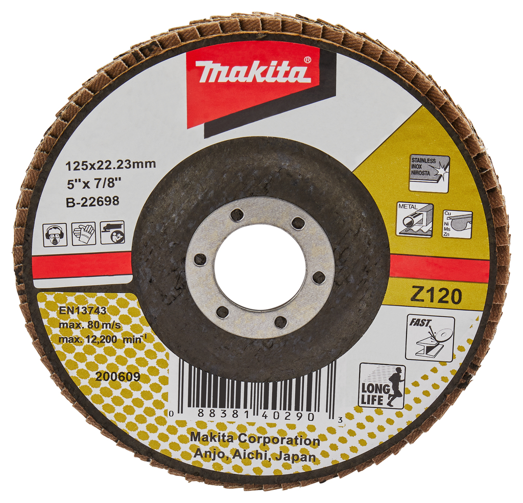 Makita B-22698 Lamellenschijf 125mm Z120 | Mtools