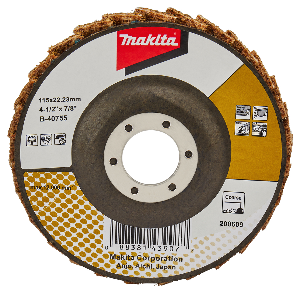 Makita B-40755 Lamellen conditioneringschijf 115 mm grof | Mtools