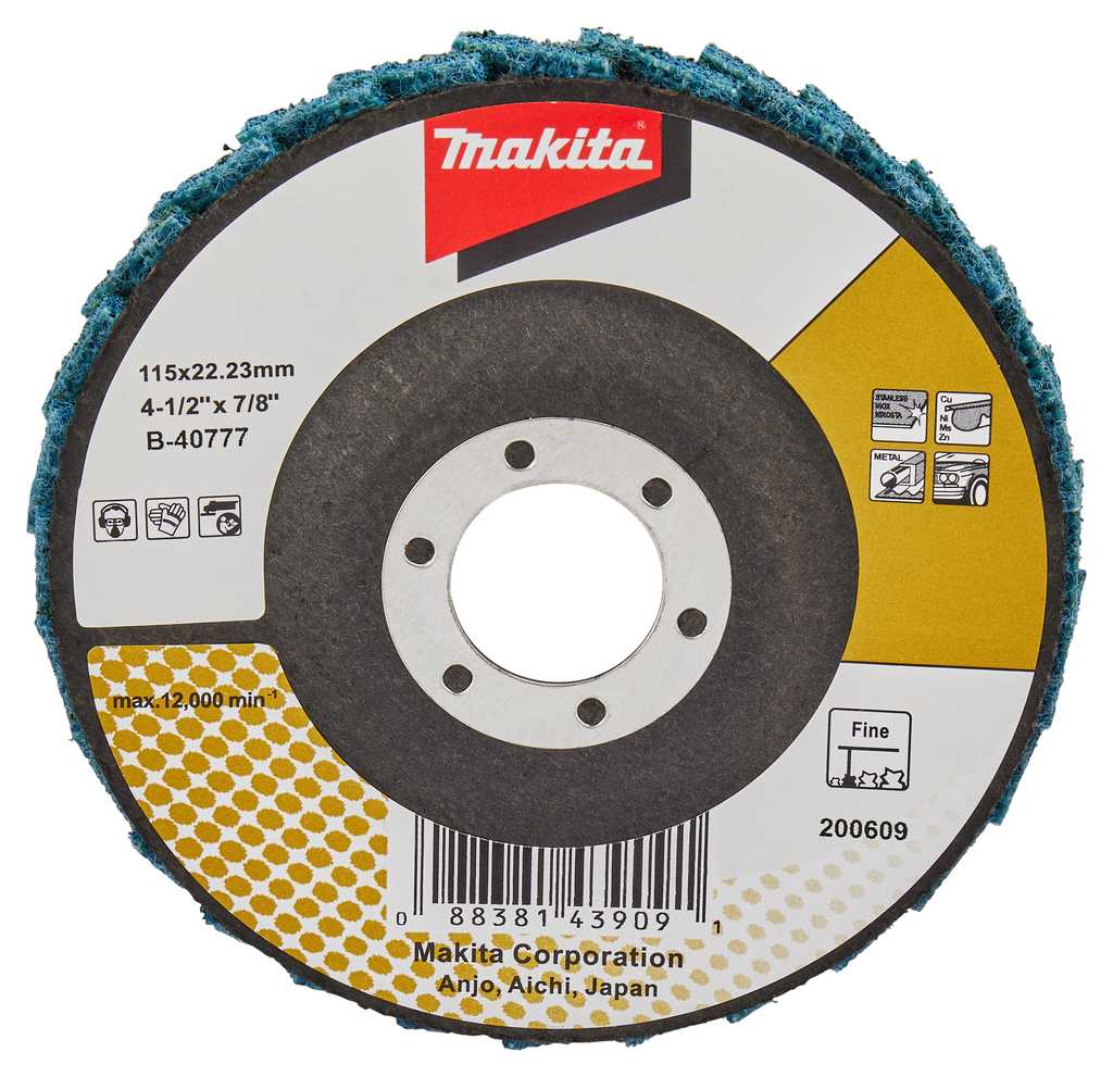 Makita B-40777 Lamellen conditioneringschijf 115 mm fijn | Mtools