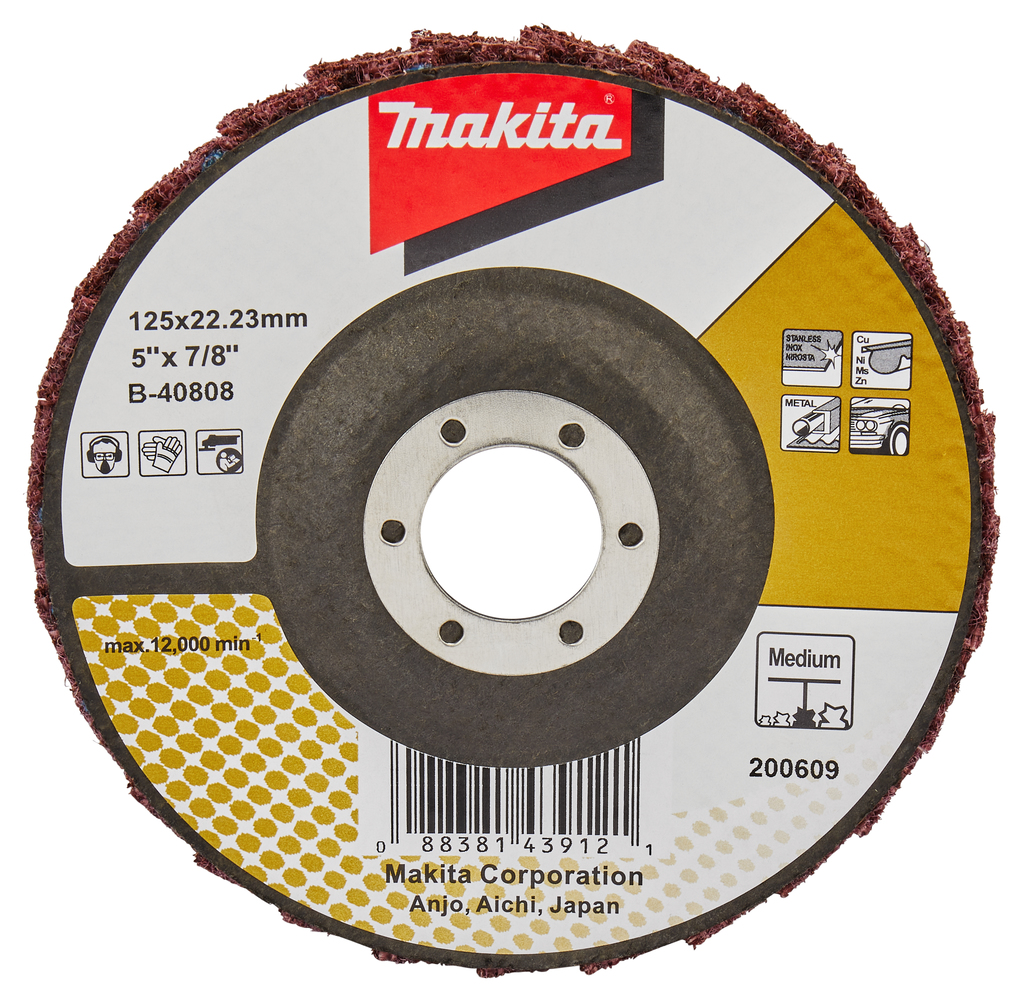 Makita B-40808 Lamellen conditioneringschijf 125 mm medium | Mtools