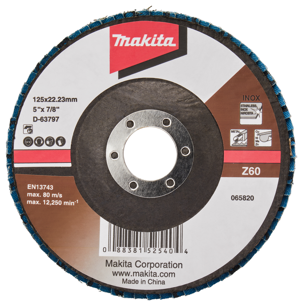 Makita D-63797-10 Lamellenschijf 125mm Z60 | Mtools