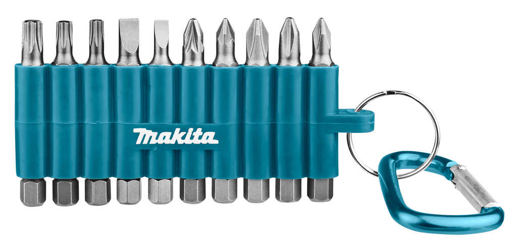 Makita D-65028 Schroefbitset 10-delig in rubberen houder | Mtools