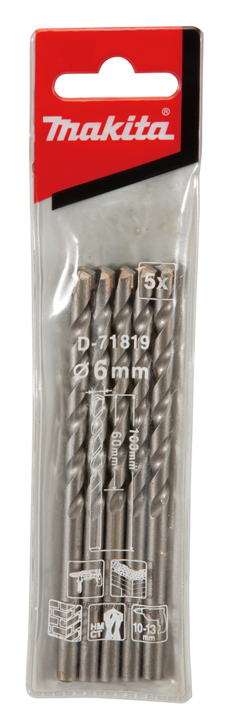 Makita D-71819 Steenboor 6x100mm | Mtools