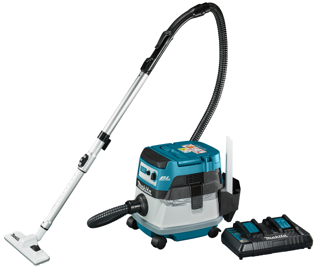 Makita DVC865LTX3 2x18 V Stofzuiger nat en droog | Mtools