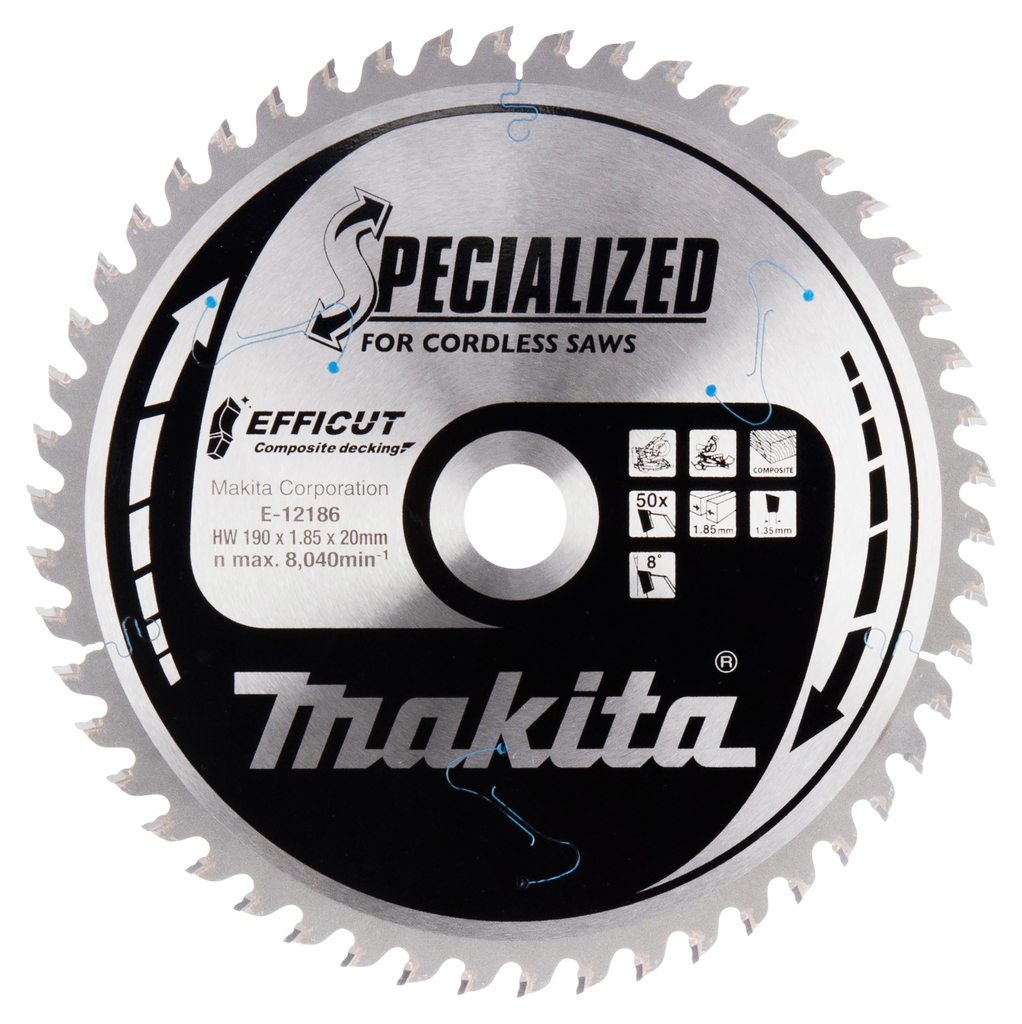 Makita E-12186 Afkortzaagblad WPC | Mtools