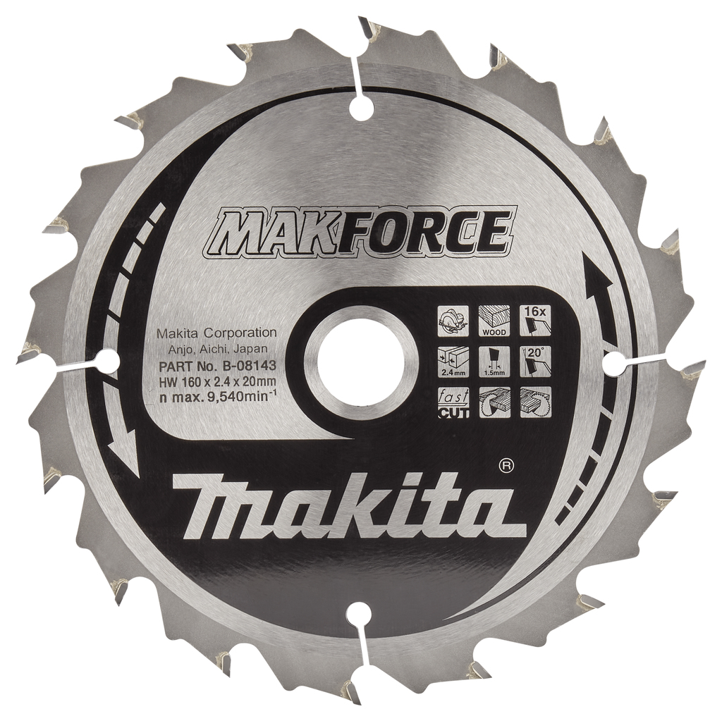 Makita B-08143 Cirkelzaagblad Hout | Mtools