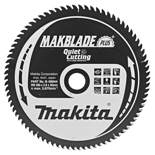 Makita B-08844 Tafelzaagblad hout zuiver | Mtools