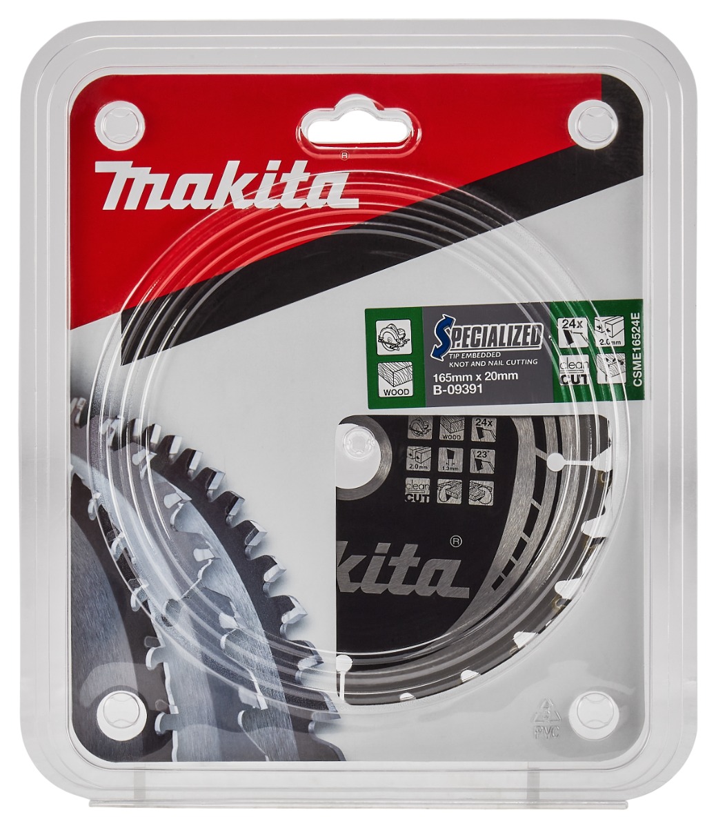 Makita B-09391 Cirkelzaagblad Hout (noest/spijker) | Mtools