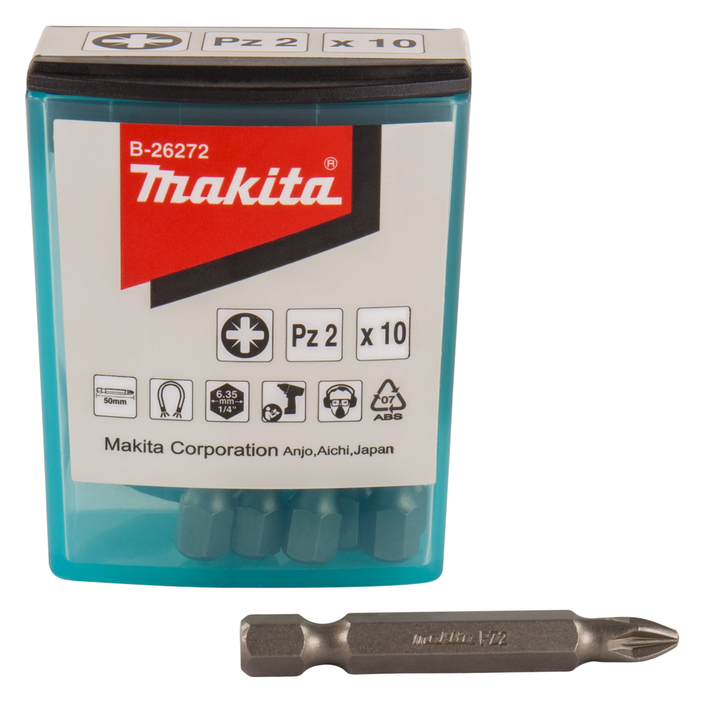 Makita B-26272 Schroefbit PZ2x50mm 10 stuks | Mtools