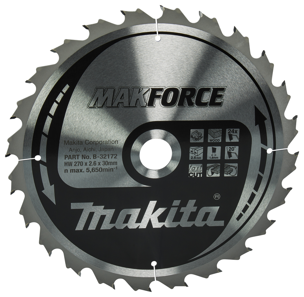 Makita B-32172 Cirkelzaagblad Hout | Mtools