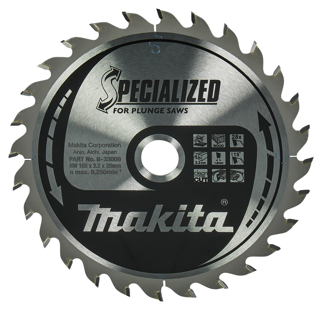 Makita zaagblad voor hout 165mmx20x28T