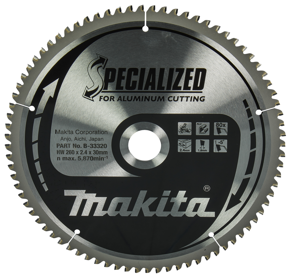 Makita B-33320 Afkortzaagblad Aluminium | Mtools