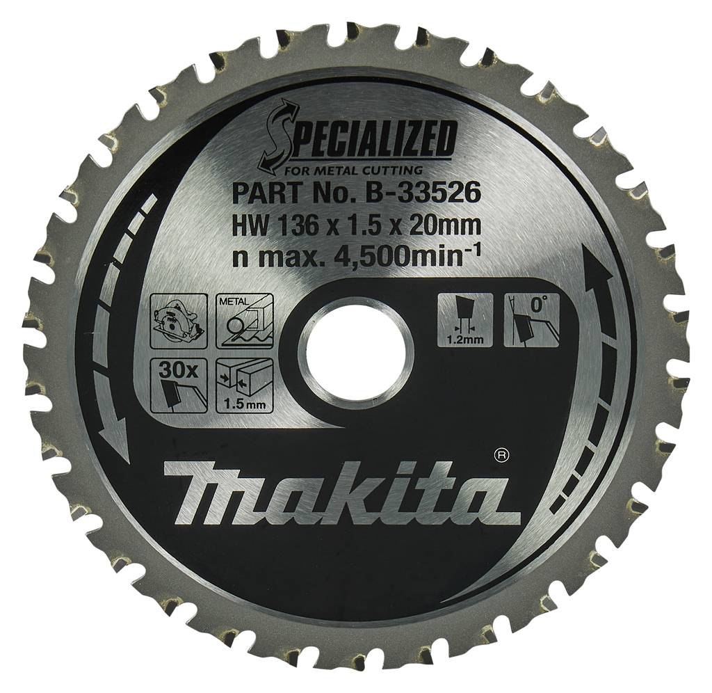 Makita B-33526 Cirkelzaagblad Zacht Staal | Mtools