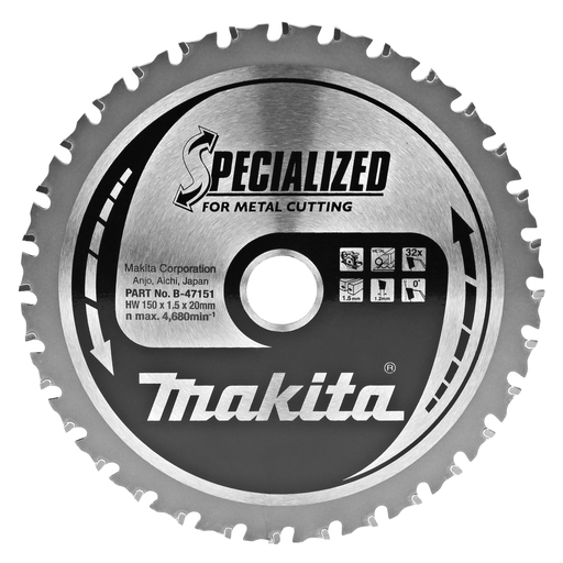 Makita B-47151 Cirkelzaagblad Metaal | Mtools