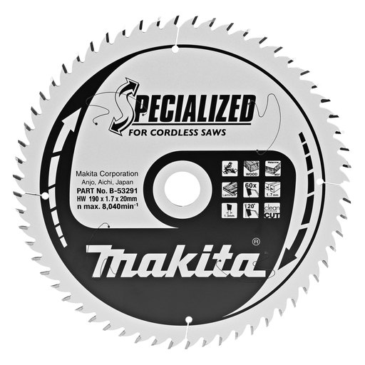 Makita B-53291 Afkortzaagblad Laminaat | Mtools