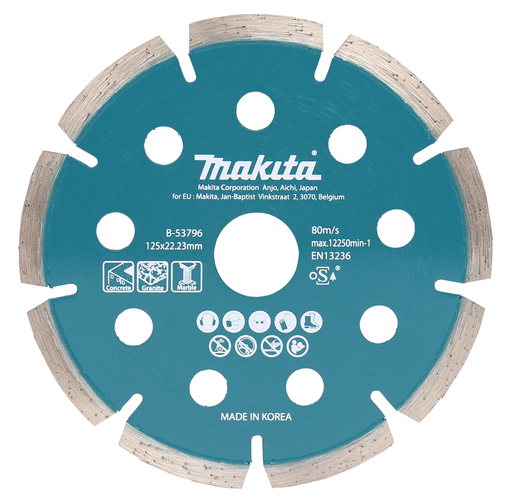 Makita B-53796 Diamantschijf 125x22,23x1,6mm | Mtools