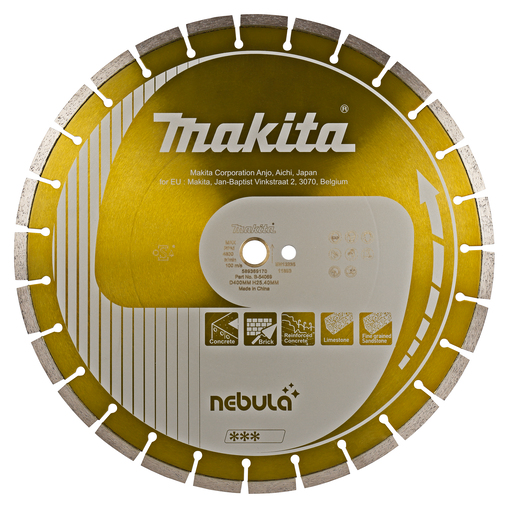 Makita B-54069 Diamantschijf 400x25,4x3,4mm oranje | Mtools