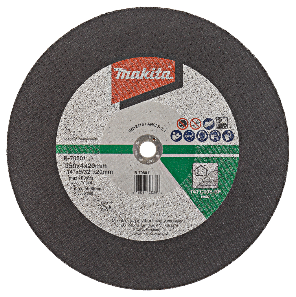 Makita B-70801 Doorslijpschijf 350x20x4,0mm steen | Mtools