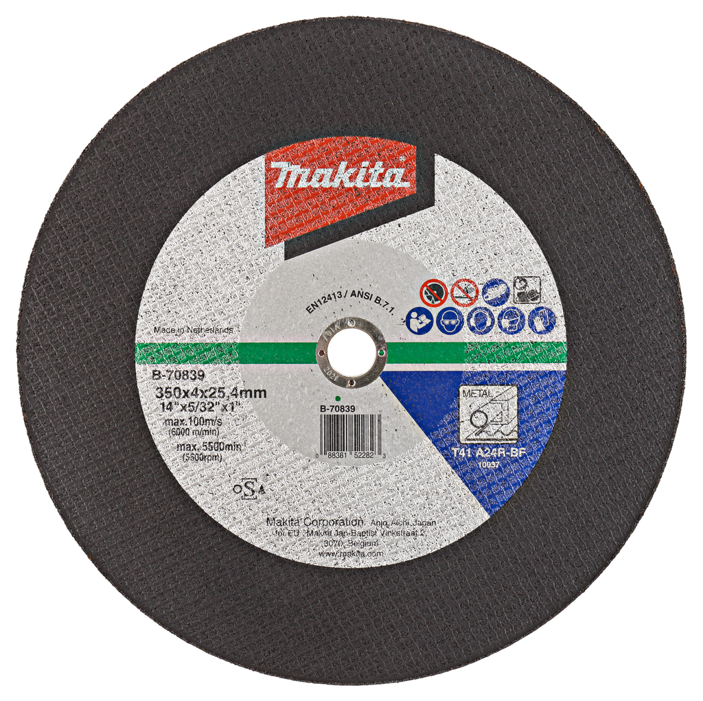 Makita B-70839 Doorslijpschijf 350x25,4x4,0mm staal | Mtools