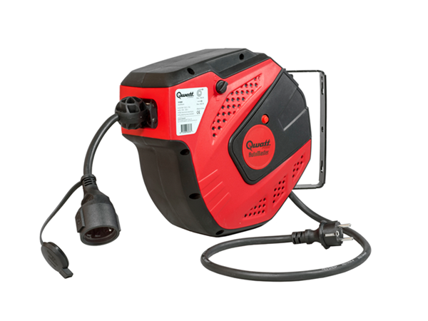 QwattPro veerkabelhaspel AutoMaster 10+1m. 3x2,5 mm. | Mtools