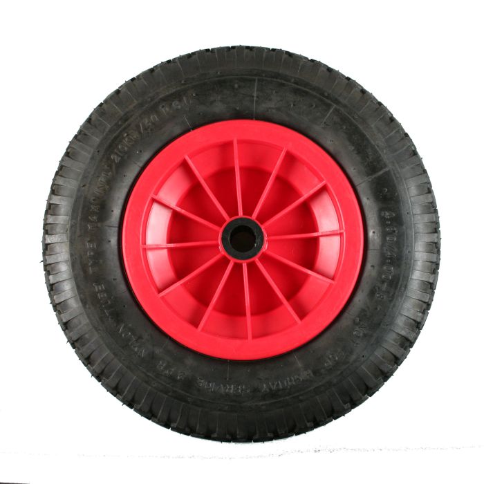 Kruiwagenwiel Met Band Groot, Velg met Naaldlager 4.80/4.00-8 (400x100mm)