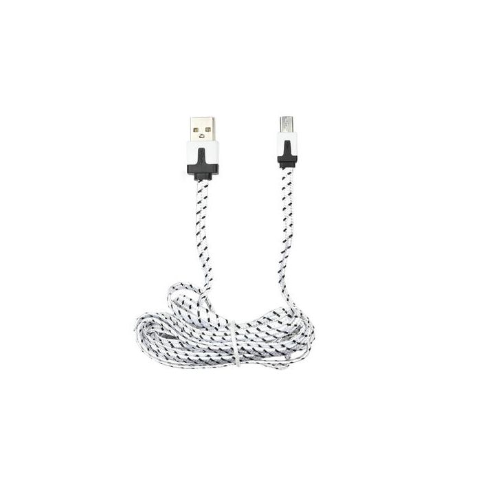 013726 Usb micro-usb kabel 2 mtr nylon | Mtools