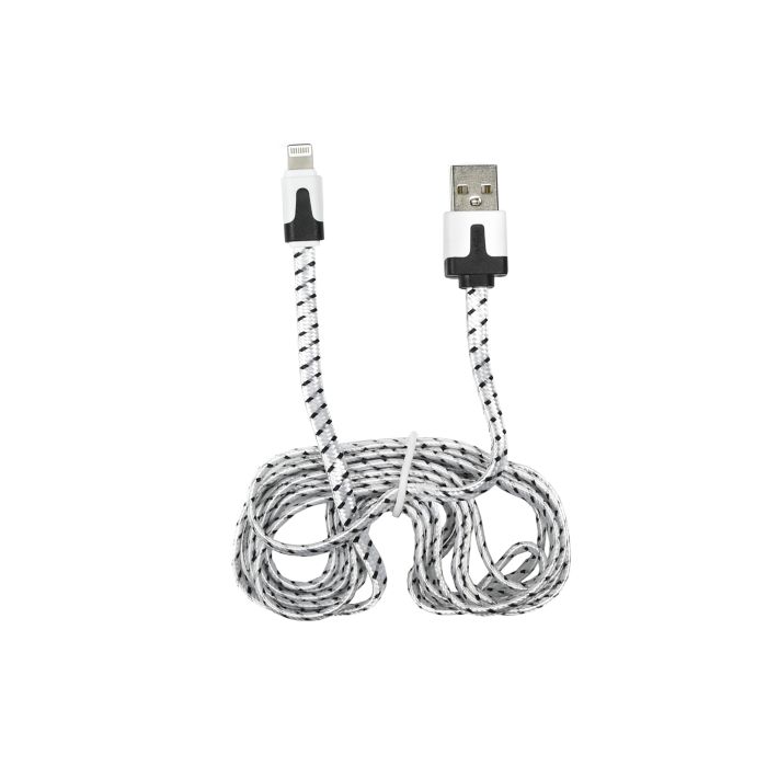 013727 Usb lightning kabel 2 mtr nylon | Mtools