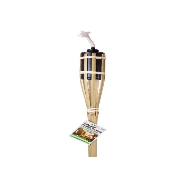 Dollux - Bamboe tuinfakkel 60 cm - lichtbruin, set tuin fakkels