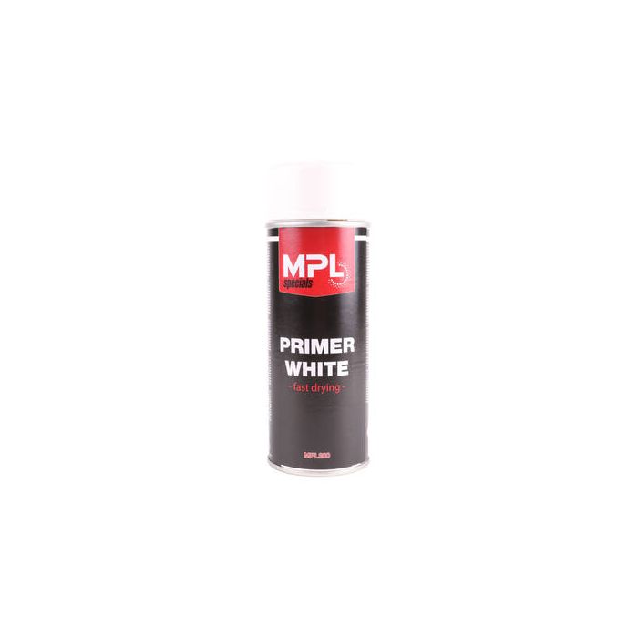 MPL Verf Spuitbus - Spuitlak - Wit - 400 ml - Sneldrogend - Primer
