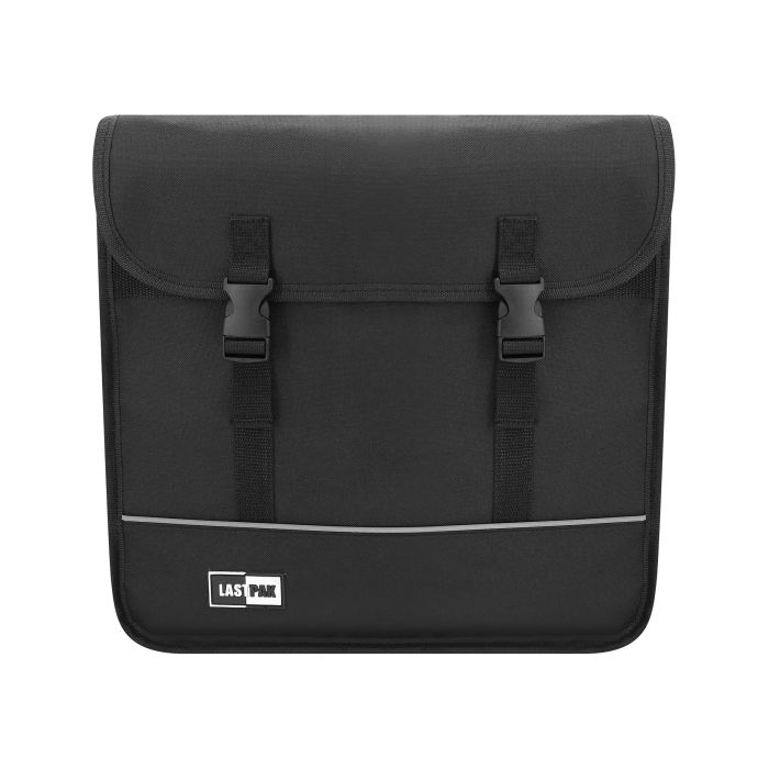 014107 Fietstas dubbel 35 ltr canvas zwart | Mtools