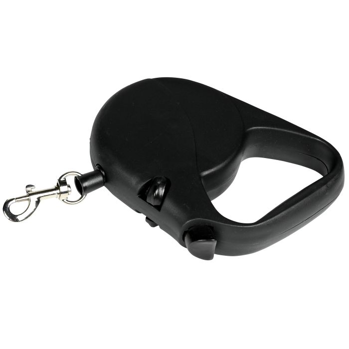 014156 Hondenriem rollijn 3 mtr zwart | Mtools