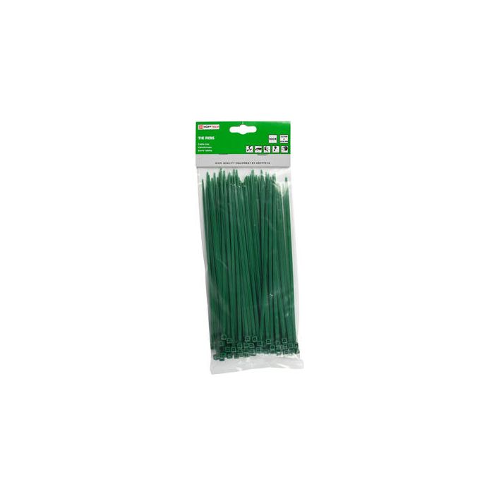 014257 Tie ribs 3.6 x 200 mm / 100 dlg groen | Mtools