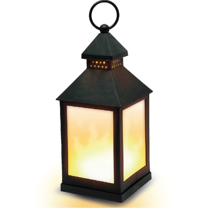 014260 Led lantaarn flame effect 10.5 x 10.5 x 24 cm | Mtools