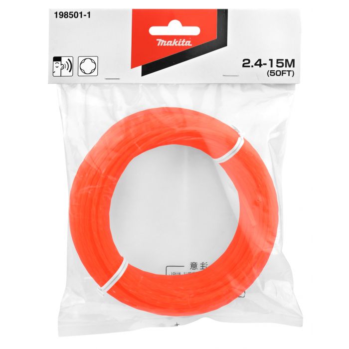 Makita 198501-1 Maaidraad 2,4mm x 15m 'fluister' | Mtools