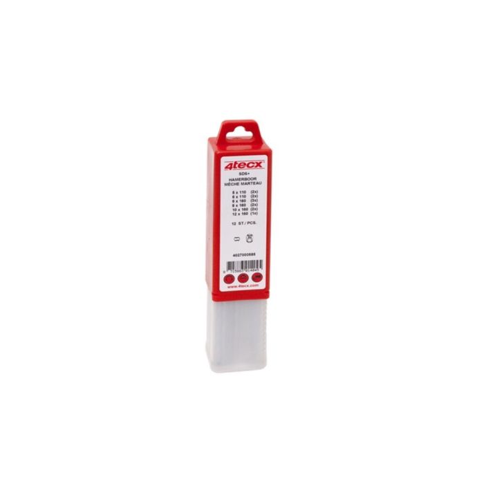 4tecx SDS+ hamerboor 2 snijder set 7-delig | Mtools