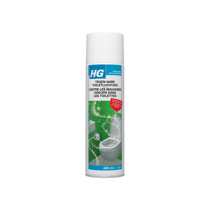 HG tegen nare toiletluchtjes - 400ml - neemt stank weg - op basis van plantenextracten - 100% biologisch afbreekbaar